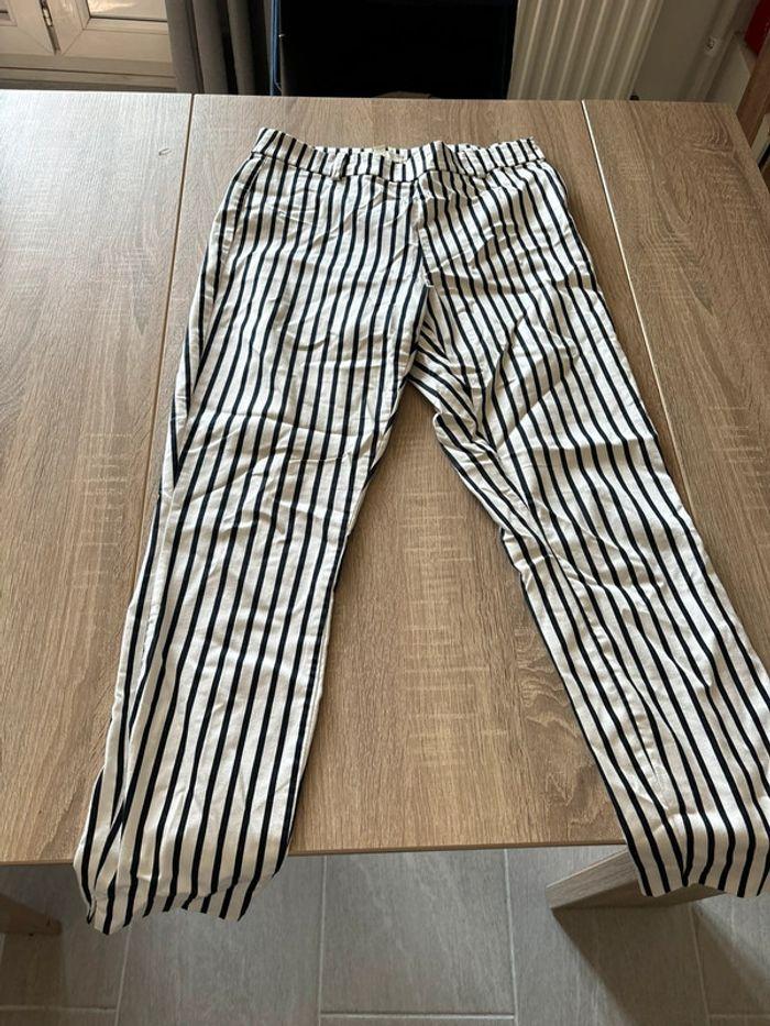 Pantalon à rayure h&m - photo numéro 1