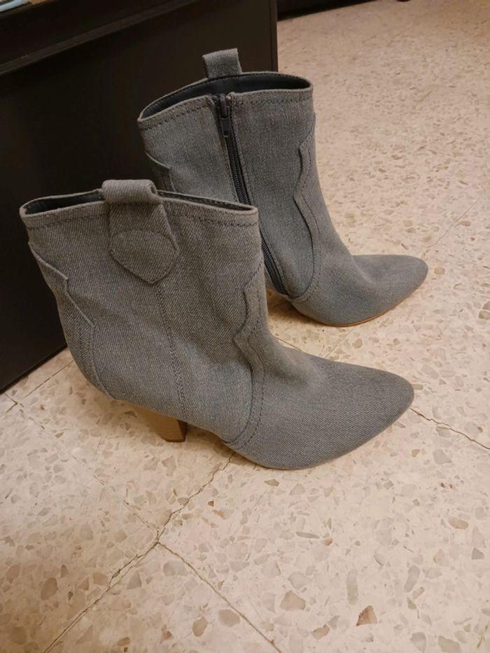 Bottines Catwalk taille 39 couleur bleu/gris - photo numéro 1