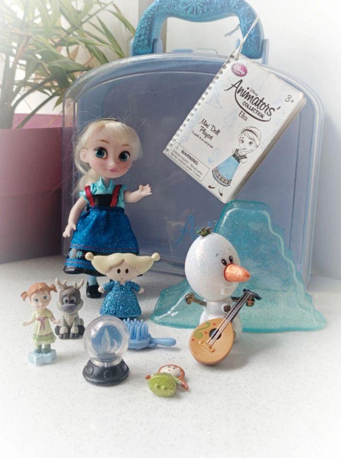 Princesse Disney Frozen Olaf reine neige Elsa Anna little animator animator's poupée doll small - photo numéro 1