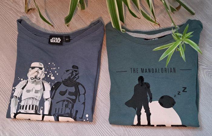 Lot de 2 t-shirts manche longue garçon wars 6 ans - photo numéro 2