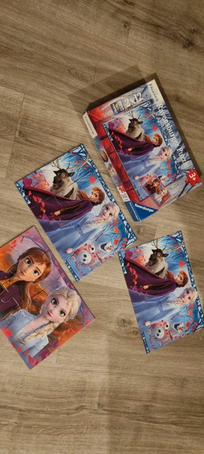 Boite de 2 puzzles La Reine des Neiges - photo numéro 1