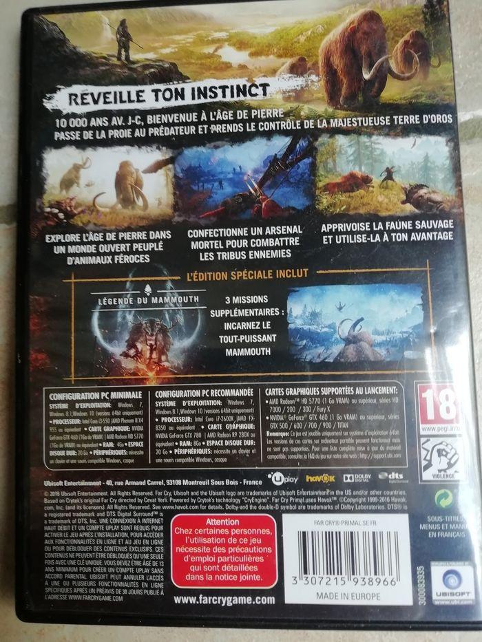 Jeu PC quasi neuf Farcry Primal de Ubisoft - photo numéro 3