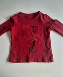 Lot 2 t-shirt multimarques bordeaux taille 4 ans / 104 cm