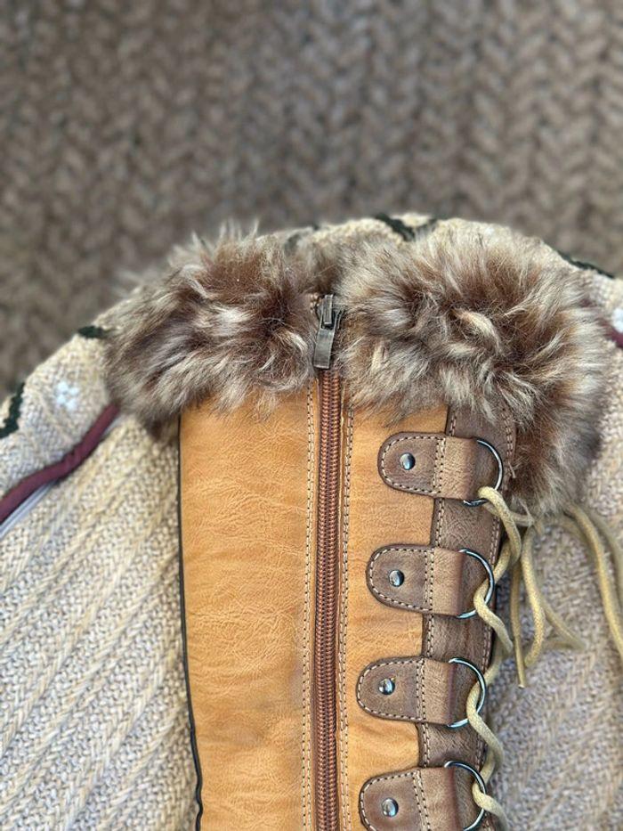 Kimberfeel Bottes de neige fourrées, camel, modèle Beverly, taille 36 - photo numéro 11