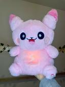 Peluche respirante lumineuse Pokémon Pikachu rose