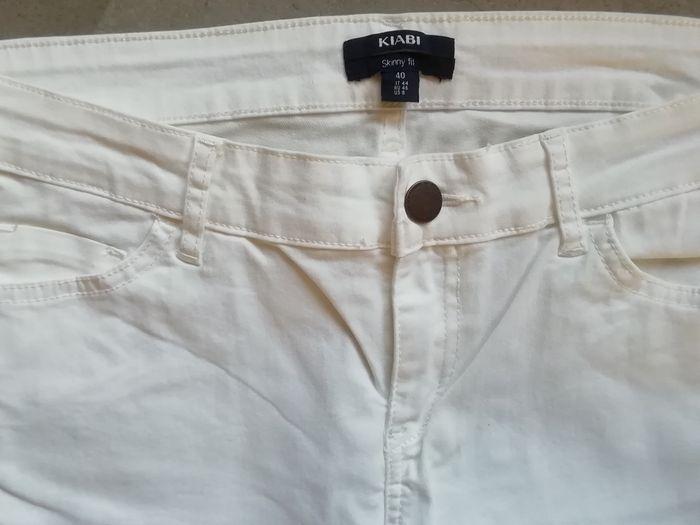 Pantalon skinny Fit Blanc - photo numéro 2