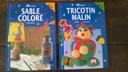 Lot de 2 livres sur le tricotin et le sable coloré