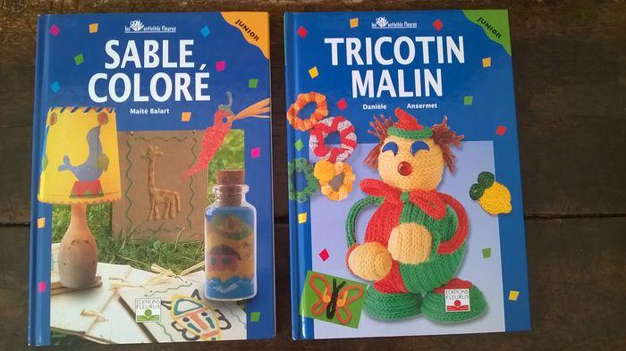 Lot de 2 livres sur le tricotin et le sable coloré - photo numéro 1