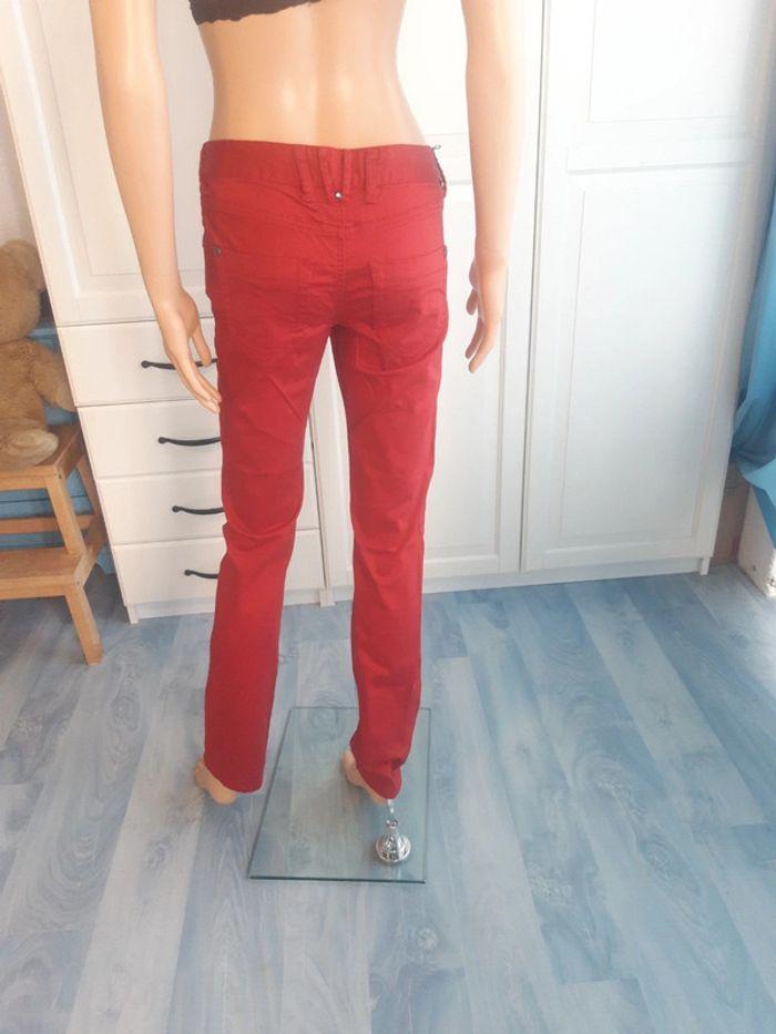 Pantalon DDP femme couleur rouge Noël taille S 36 - photo numéro 6