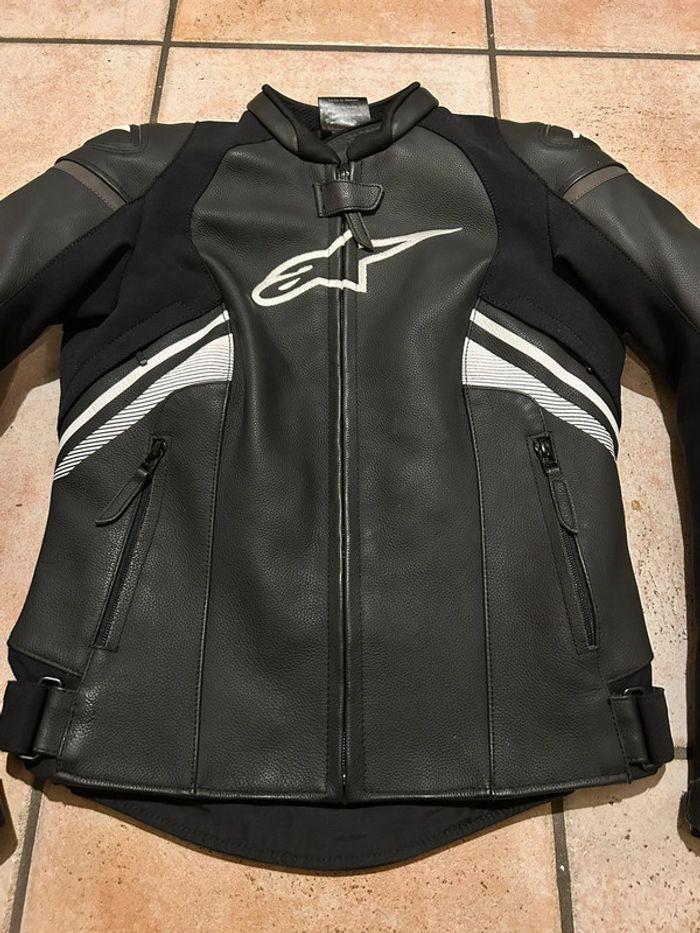 Blouson cuir Alpinestars Stella gp plus r V3 - photo numéro 3