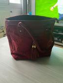 Sac à main femme rouge bordeaux