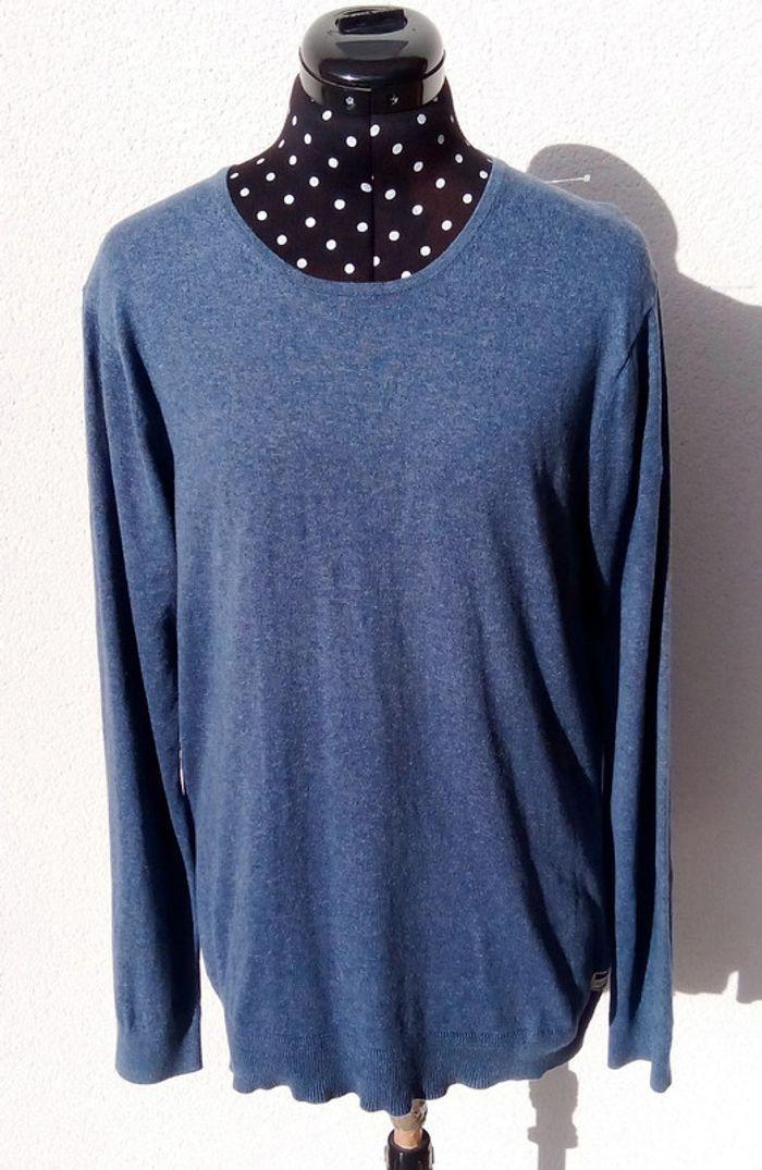 Pull Coton & Cachemire bleu Scotch & Soda taille M - photo numéro 1