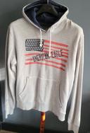 Sweat à capuche gris American Eagle homme taille XL en très bon état