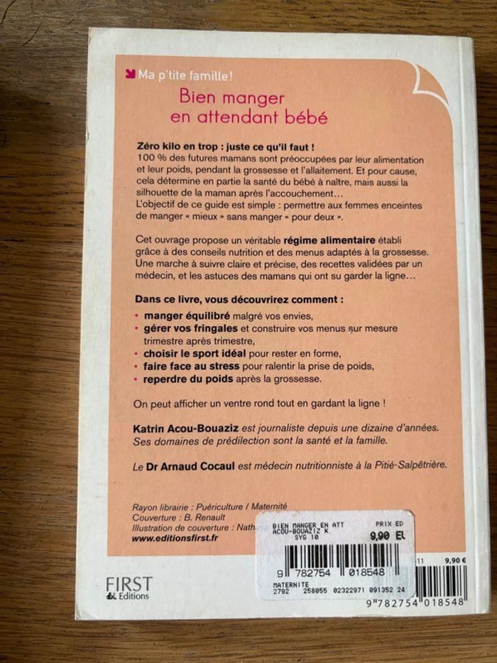 Livre Bien manger en attendant bébé - photo numéro 2