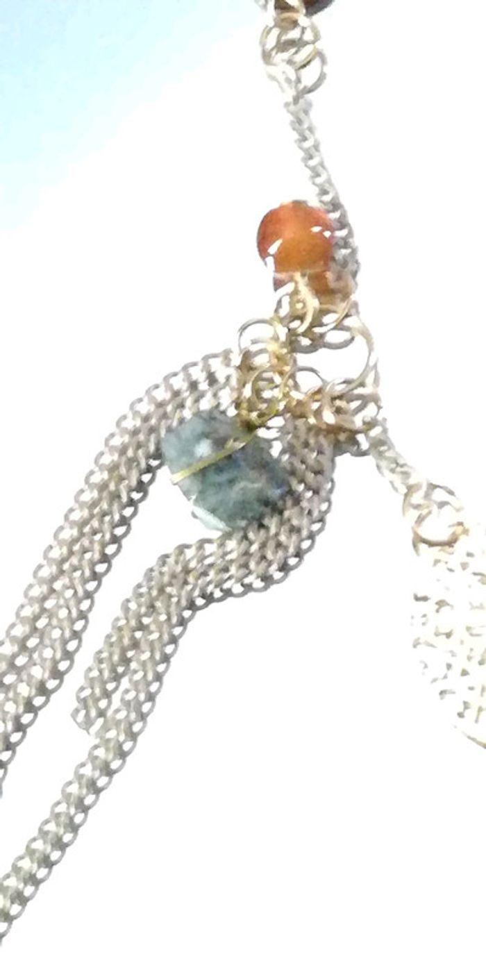 Collier doré et ambre - photo numéro 6