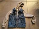 Veste en jean a capuche