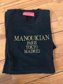 Vintage Tee shirt Noir Alain Manoukian 80's taille XL / 42 / 14