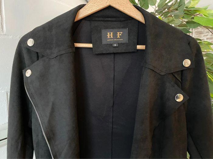 Veste façon daim HF noire taille 36 - photo numéro 6