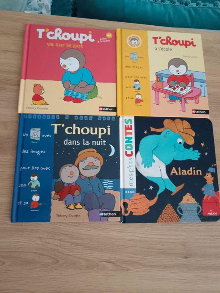 Lot 4 livres T'choupi aladin - photo numéro 1