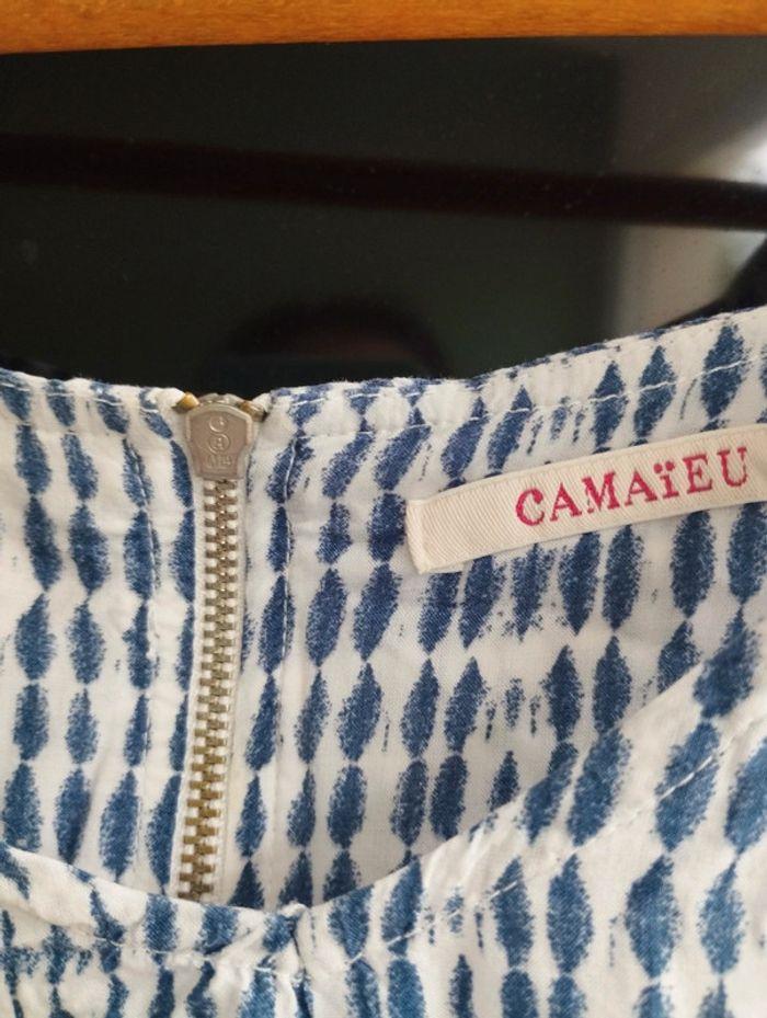 Blouse sans manches à motifs géométriques Camaïeu taille 46 - photo numéro 3