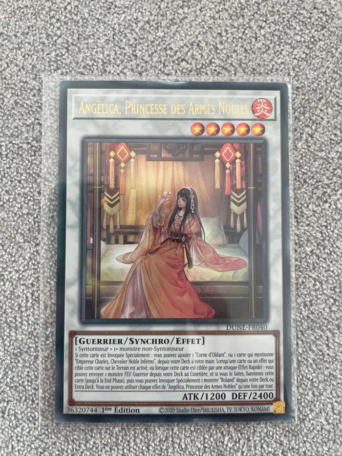 Carte brillante hyper rare  Dune Fr040 Yu-Gi-Oh! Angélica Princesse des armes nobles - photo numéro 3