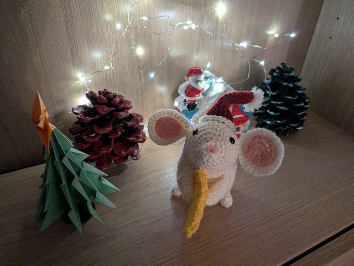 Souris de Noël au crochet - photo numéro 5