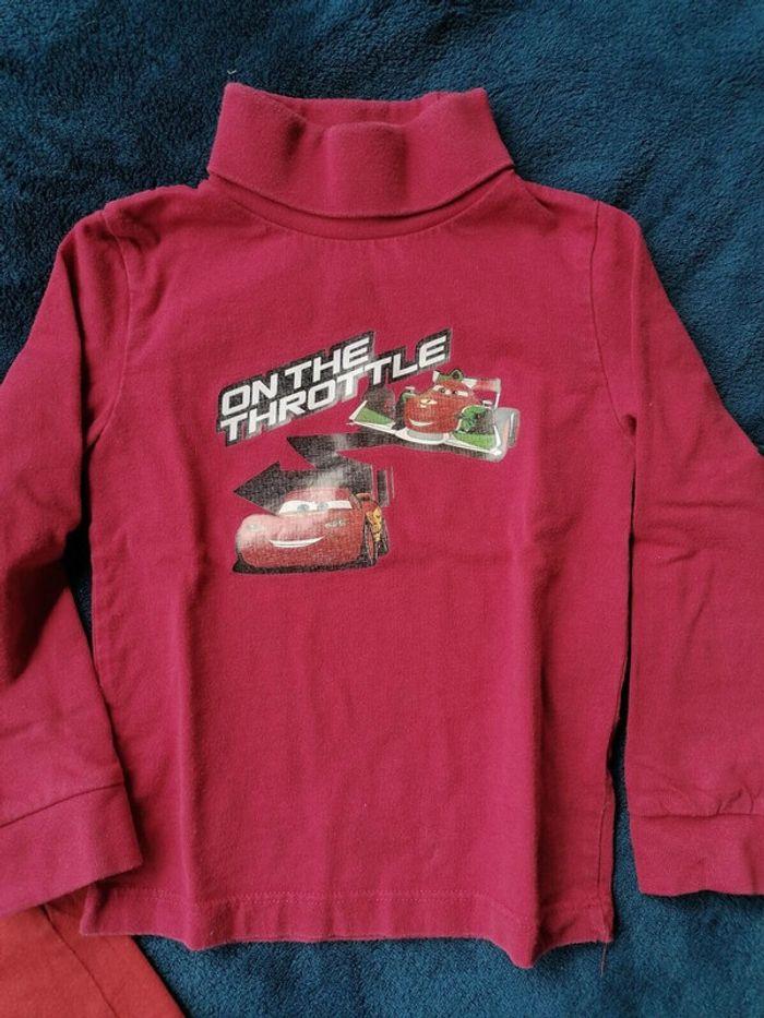 Lot 2 t-shirt rouge, Cars, 3ans - photo numéro 5