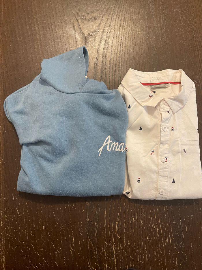 Vend chemise et pull pour garçon taille 9 ans