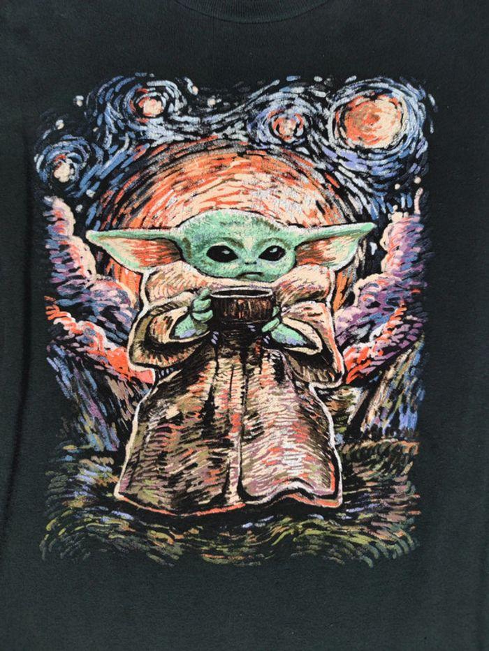 T-shirt Yoda Licence Star Wars Lucas Film Vintage Noir Taille L Homme - photo numéro 2