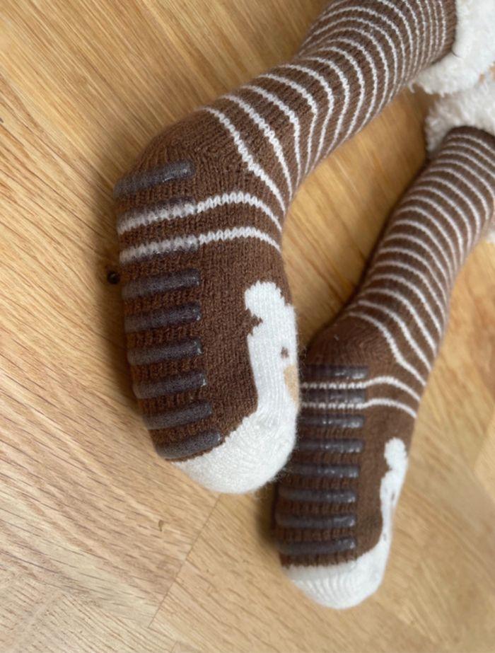 Chaussettes  d’intérieur fourrées - photo numéro 3