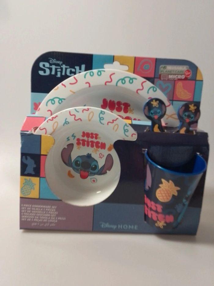 Set de vaisselle 5 pièces Stitch pour enfant - Produit Neuf - photo numéro 3