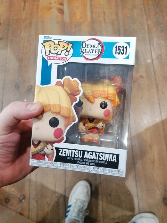 Figurine funko pop zenitsu agatsuma 1531 démon slayer - photo numéro 1