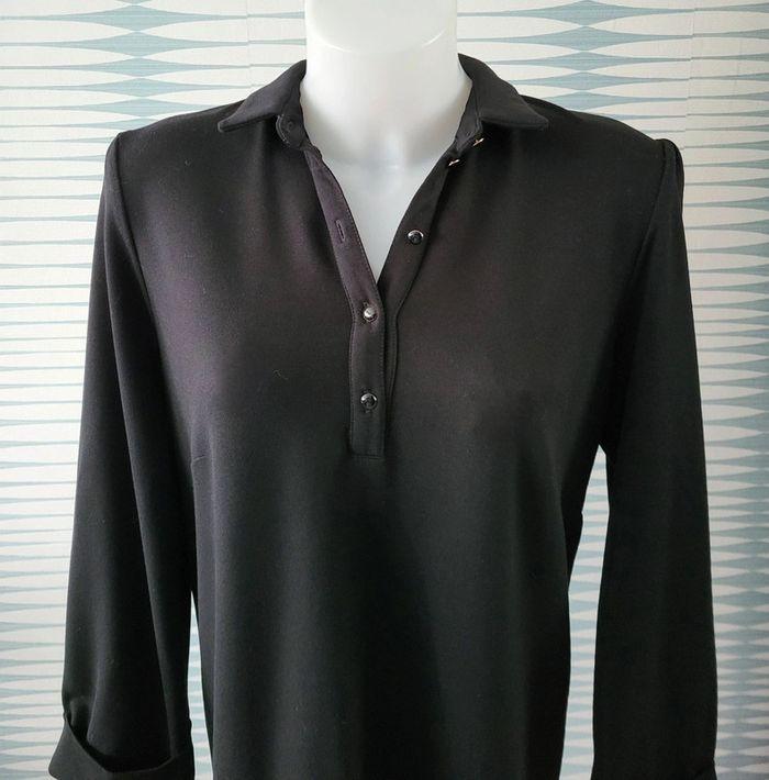 Robe polo noire manches 3/4 Promod taille 44 neuve avec étiquette - photo numéro 3