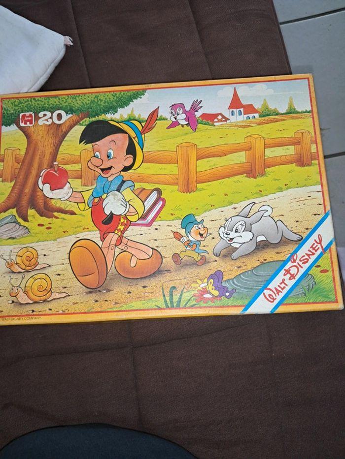 Puzzle pinocchio Walt Disney vintage - photo numéro 1