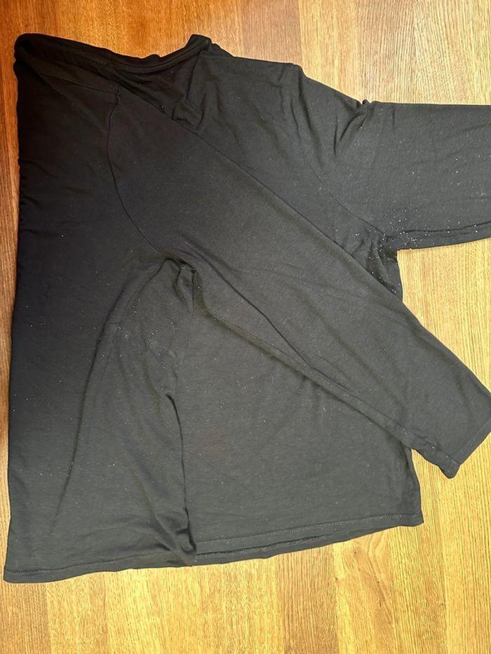 T-shirt manche longue noir h&m 4xl - photo numéro 5