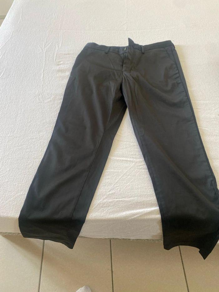 Pantalon noir satiné - photo numéro 2