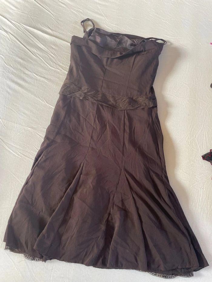 Robe marron h&m 38 - photo numéro 3