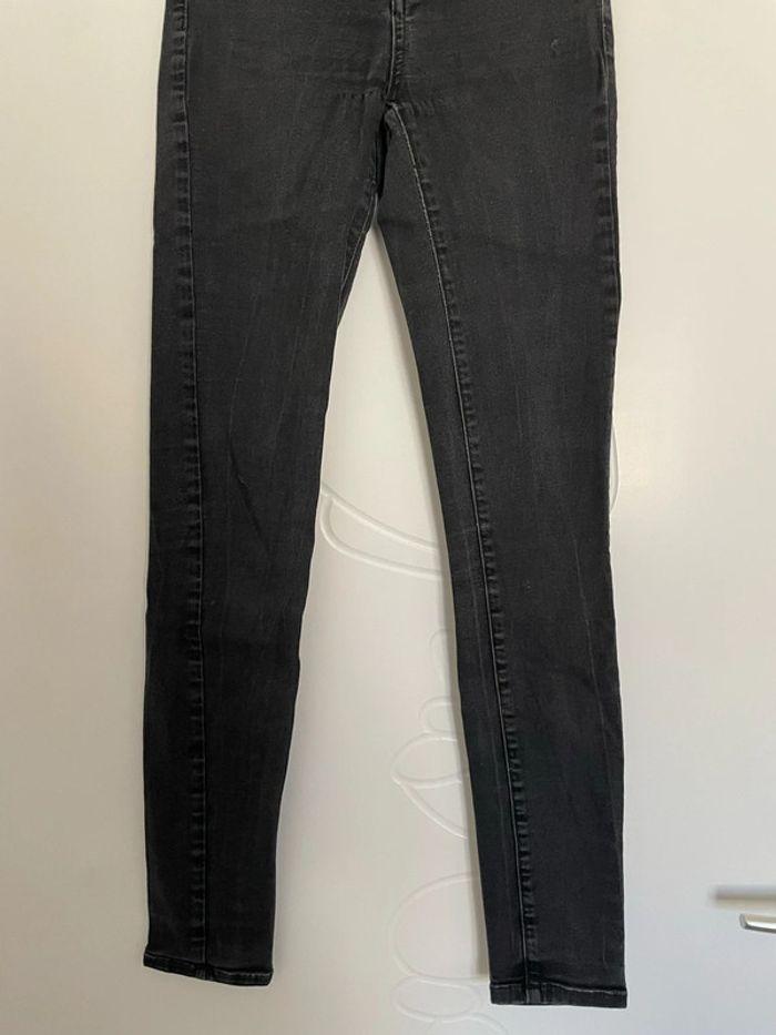 Pantalon jean taille haute coupe skinny noir Morgan taille 36 - photo numéro 4