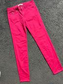 Pantalon slim fushia taille 38 Zara