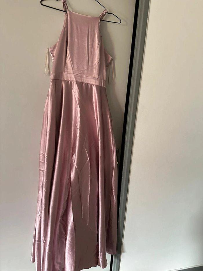 Robe de soirée rose poudrée - photo numéro 1