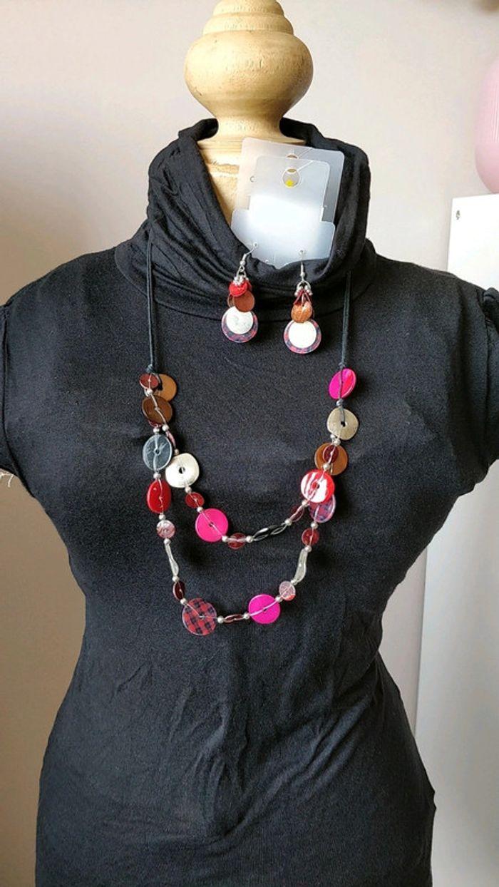 Ensemble collier et boucles assortis - photo numéro 1