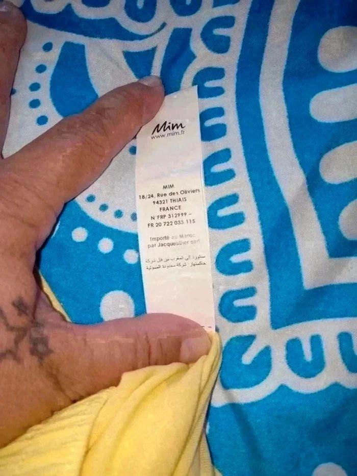 Jupe jaune vif taille XL élastique avec poches de chez Mim - photo numéro 3