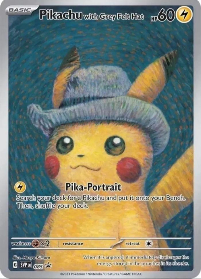 Carte Pokémon Pikachu Van Gogh - photo numéro 2