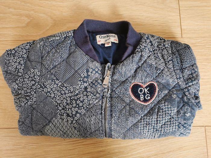 Joli blouson unisex  bleu marine à petits motifs - photo numéro 2