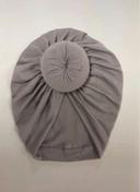 Bonnet turban gris