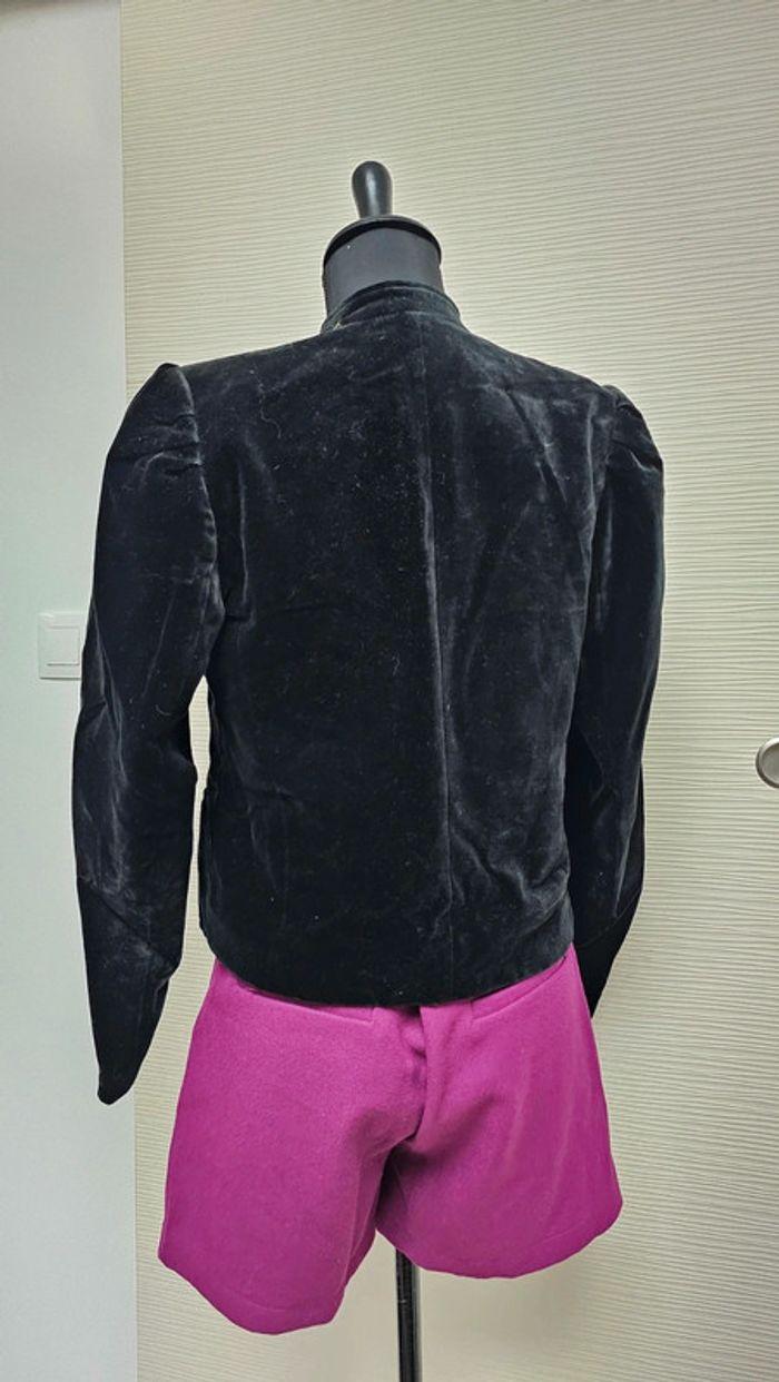 Veste blazer velours noire vintage Lasserre - photo numéro 5