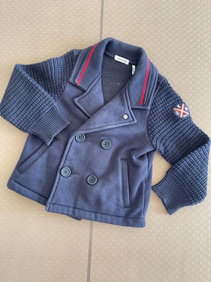 Veste Cardigan IKKS Bleu foncé 2 ans - 86cm - photo numéro 1