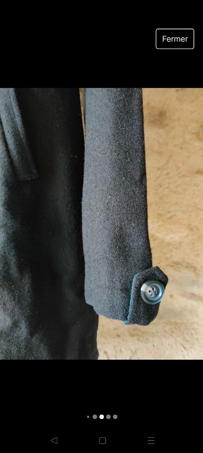 Veste manteau 50% laine noir Le Petit Marcel 12 ans - photo numéro 8