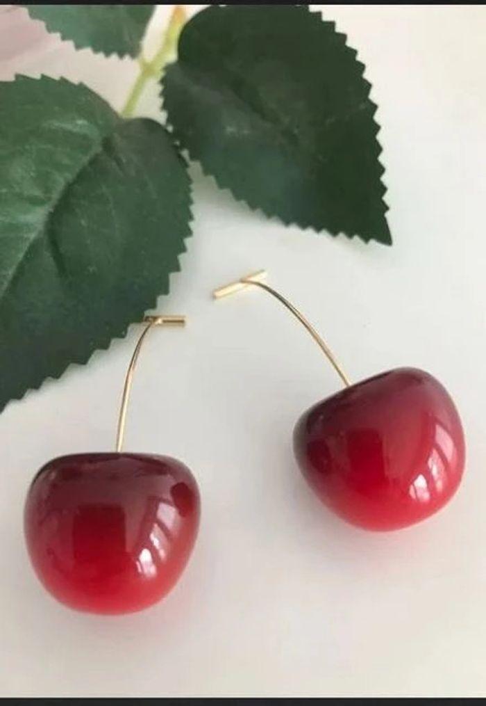 Boucles d'oreilles cerise 🍒 - photo numéro 5