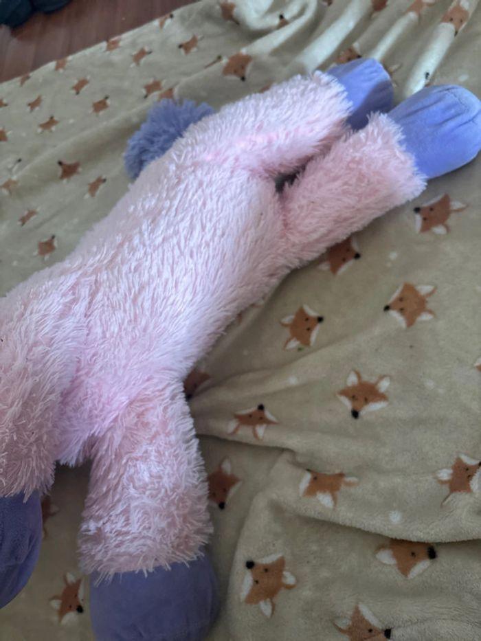 Peluche licorne rose - photo numéro 3